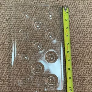 Mini chocolate cupcake bottom or peanut butter cup. Never used